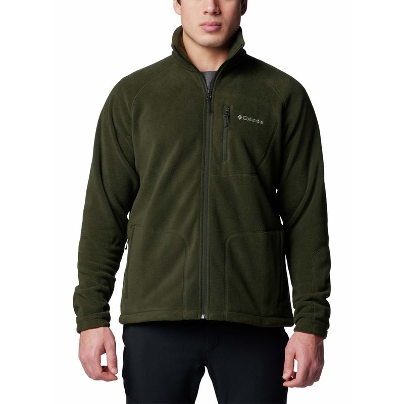 Columbia Mens Green Fast Trek Ii Full Zip Fleece Jacket (M)