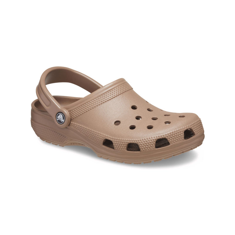 Crocs Unisex Adult Classic Clogs Latte Brown (US 7)