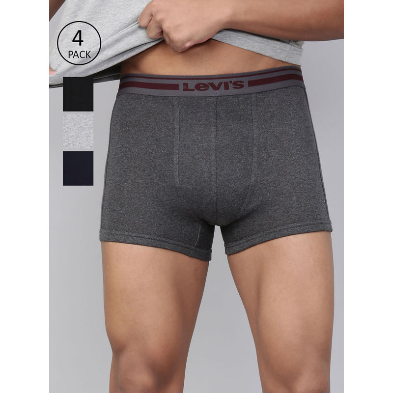 Levi's Style# 003 Comfort Trunk for Men with Comfort & Smart Skin Technology (Set of 4) (L)