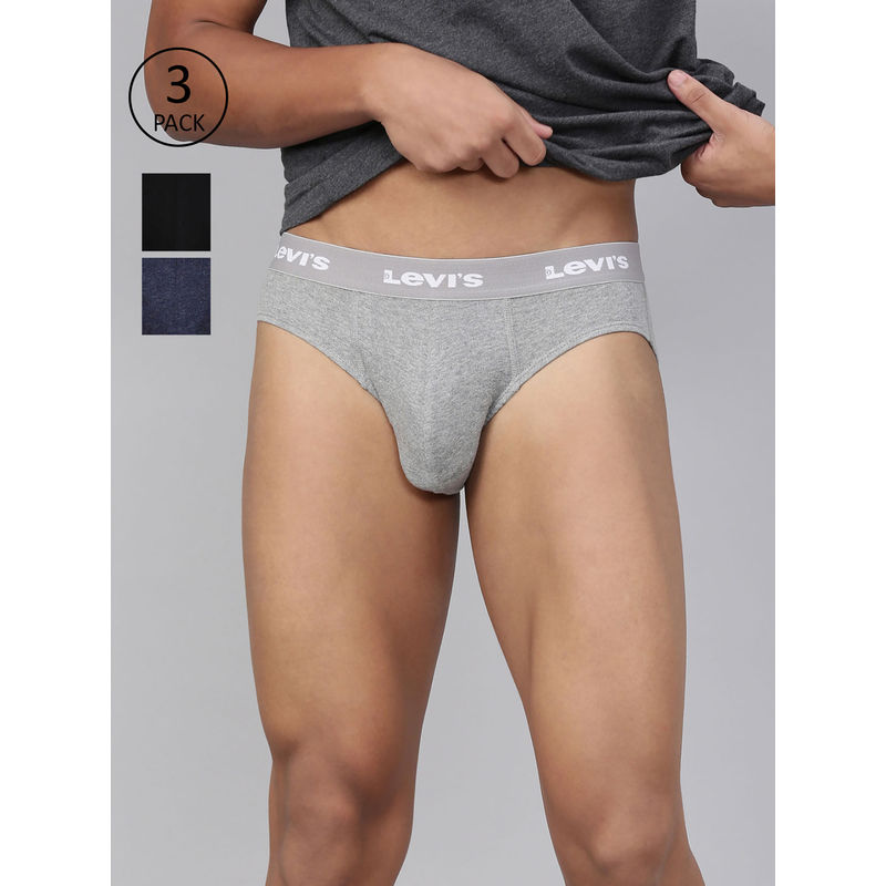 Levi's Style# 009 Neo Brief for Men with Comfort & Smart Skin Technology (Set of 3) (XL)