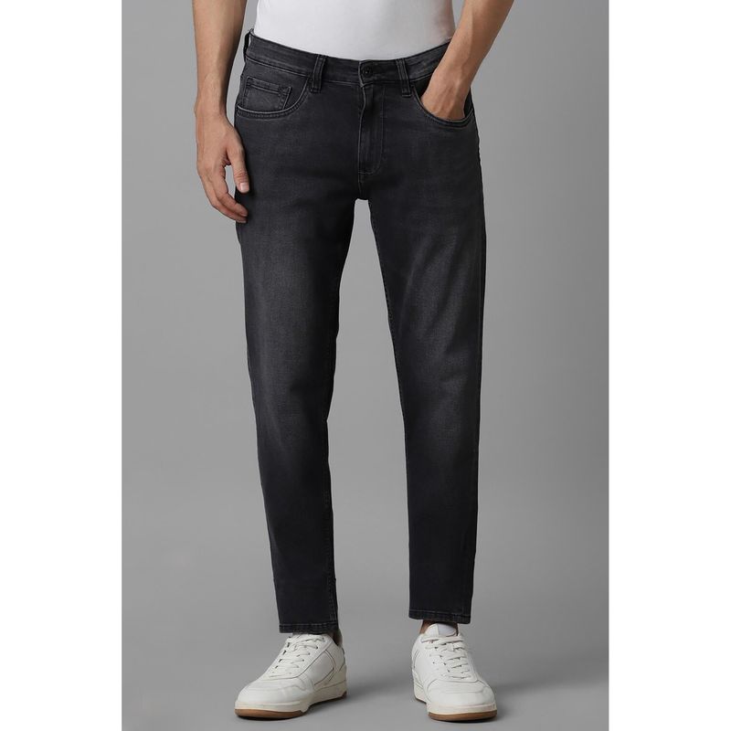 Louis Philippe Men Black Light Slim Fit Jeans (36)