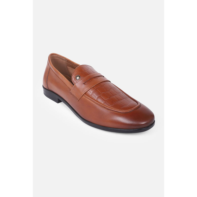 Louis Philippe Men Brown Slip On Loafers (UK 6)