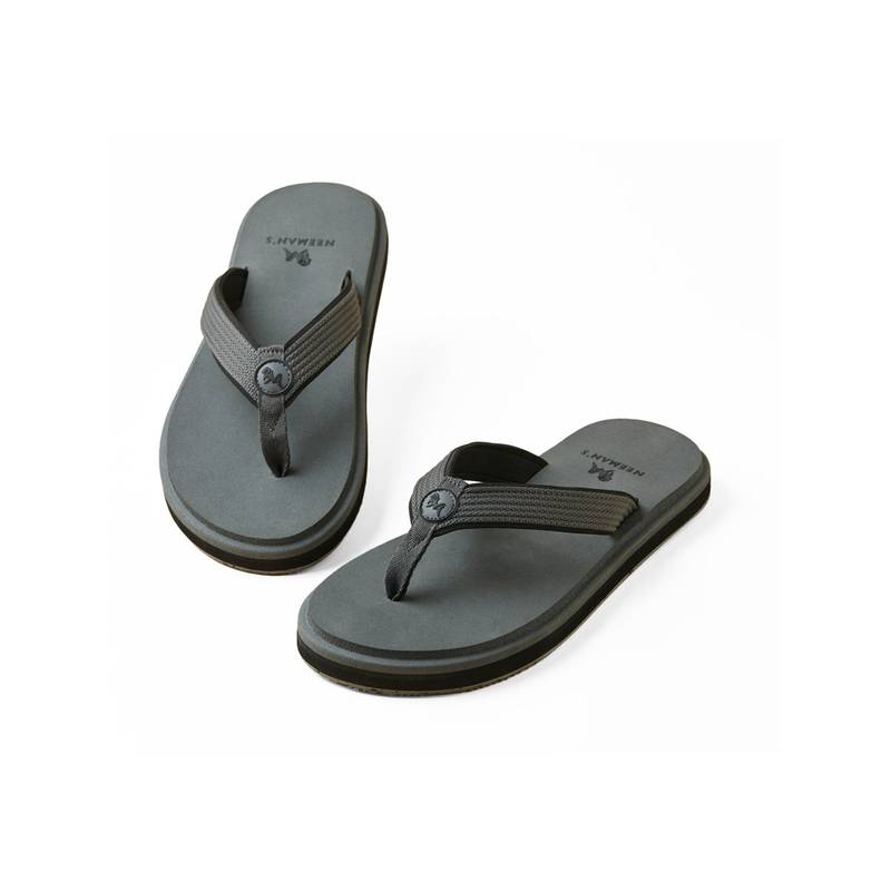 Neeman's Eco Fluffy Flipflops - Grey (UK 8)