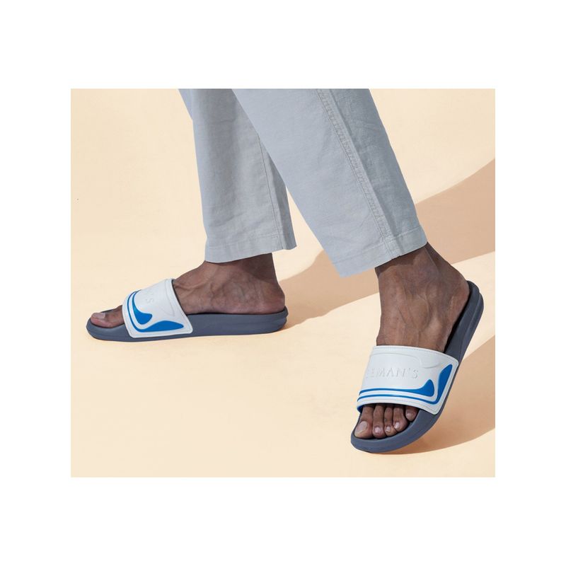 Neeman's Travel Slides - White & Grey (UK 10)