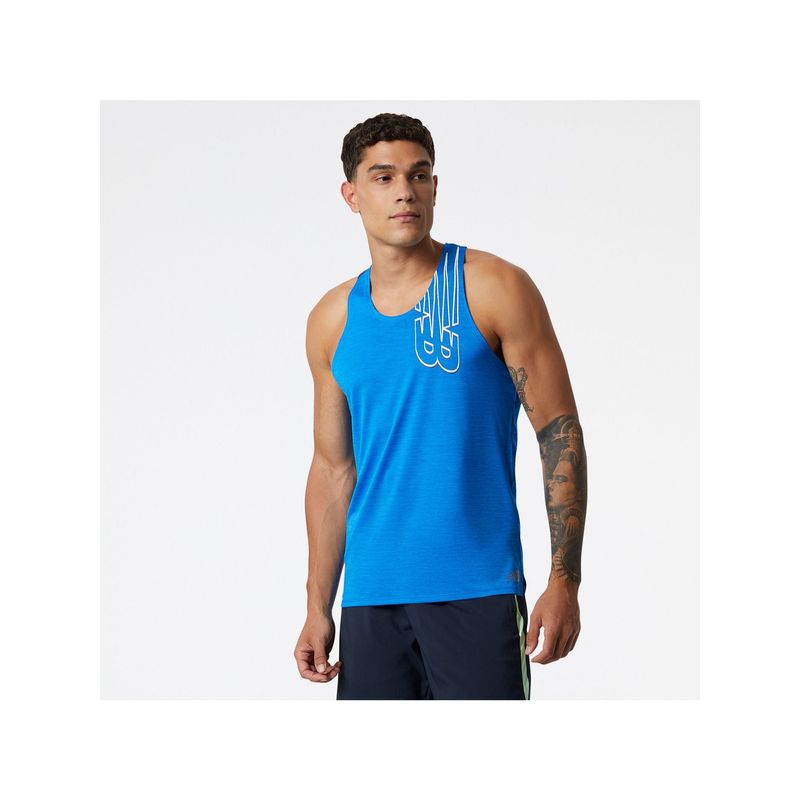 New Balance Men's Blue Tank Top (2XL)