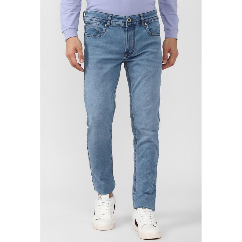 Peter England Men Blue Mid Wash Slim Fit Jeans (30)