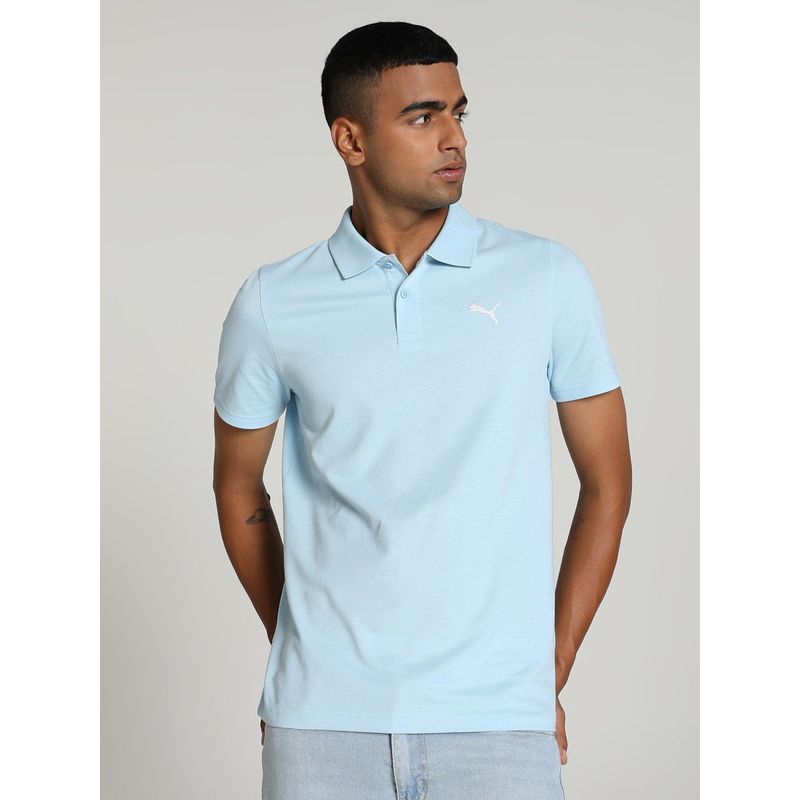 Puma Essentials Men Blue Polo T-shirt (XS)