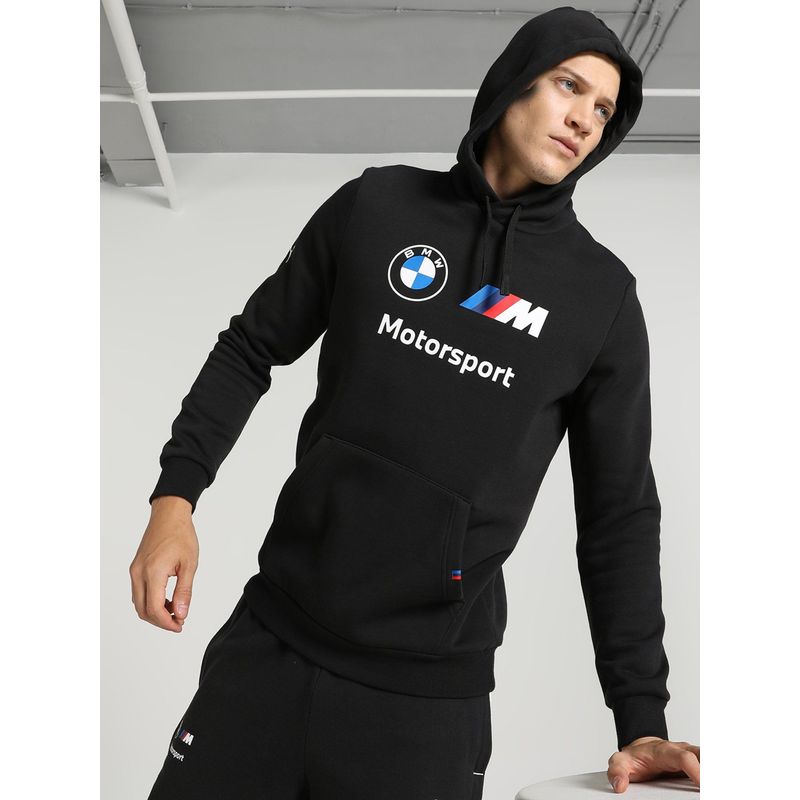 Puma BMW MMS Essentials Fleece Men Black Sweatshirt (XL)