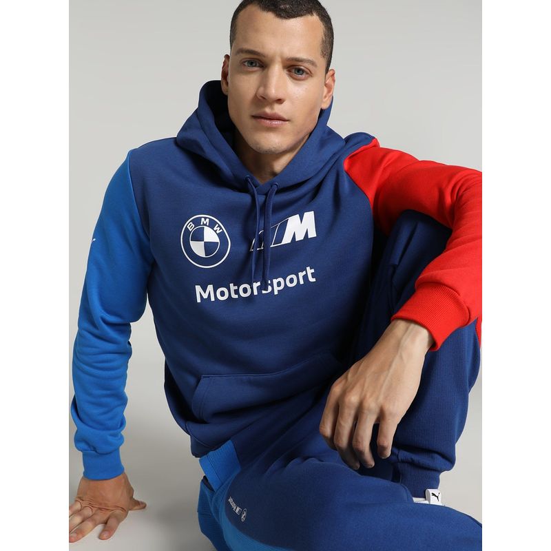 Puma BMW MMS Essentials Fleece Men Blue Sweatshirt (S)