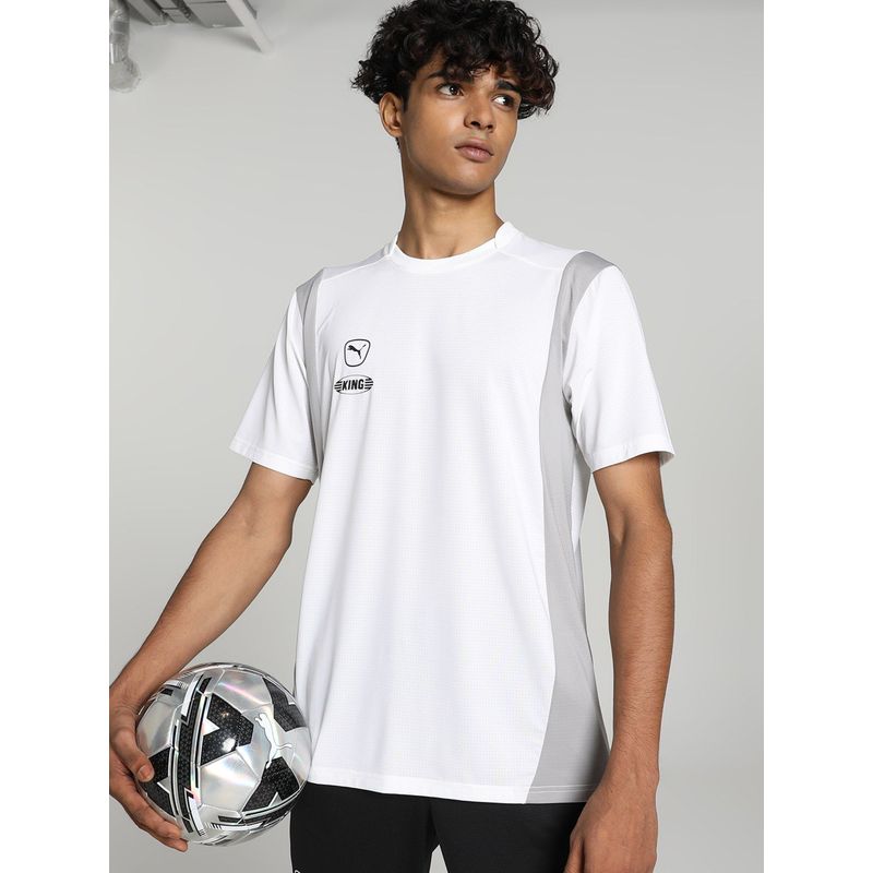 Puma KING Pro Jersey Men White T-Shirt (S)