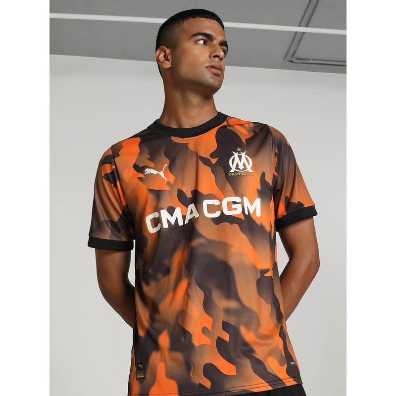 Puma OM 3rd Jersey Replica Men Black T-Shirt (XS)