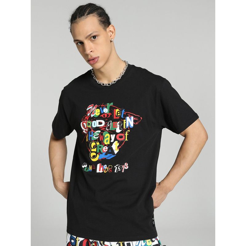 Puma Trash Talk 1 Graphic Men Black T-Shirt (S)