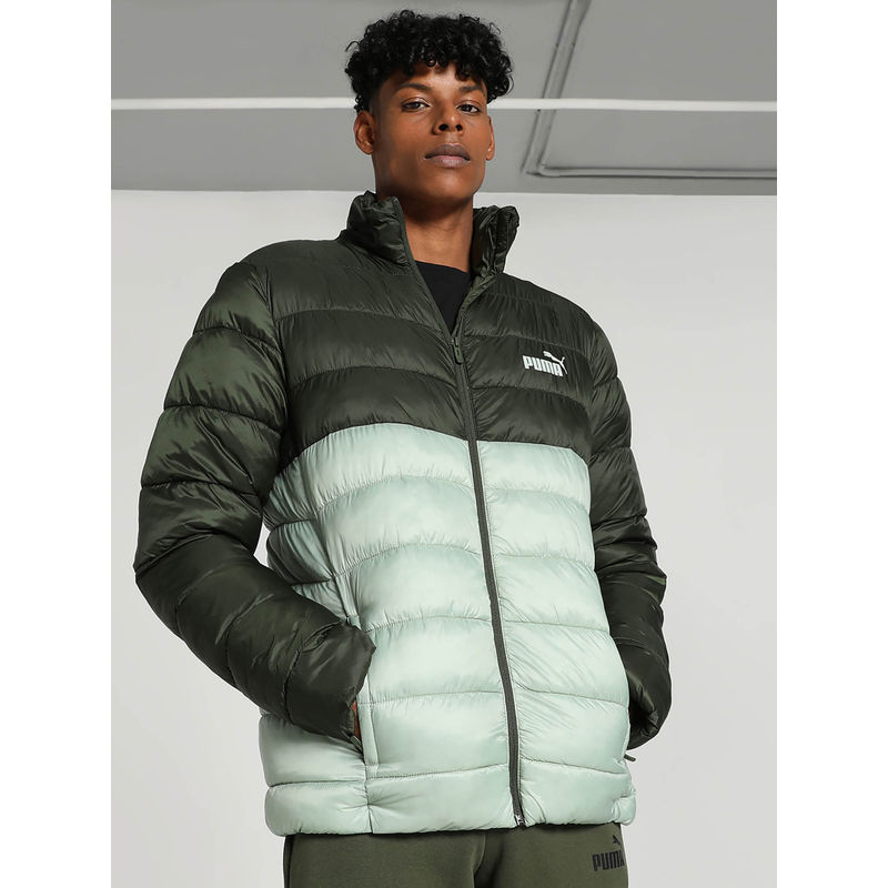 Puma Colorblock Men Green Jacket (S)