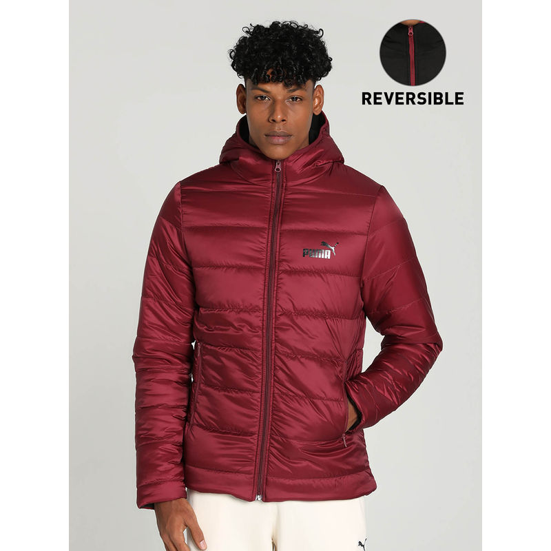 Puma Reversible P Fleece Men Red Jacket (XS)