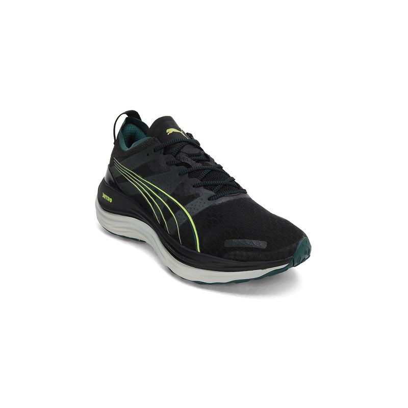 Puma ForeverRun Nitro WTR Mens Black Running Shoes (UK 6)