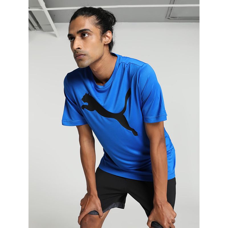 Puma Active Big Logo Men Blue T-Shirt (XS)