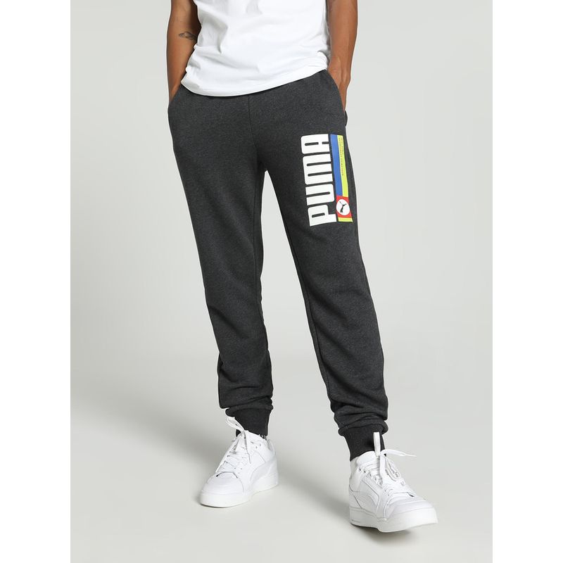 Puma Stylized Logo CH Men's Grey Joggers (M)