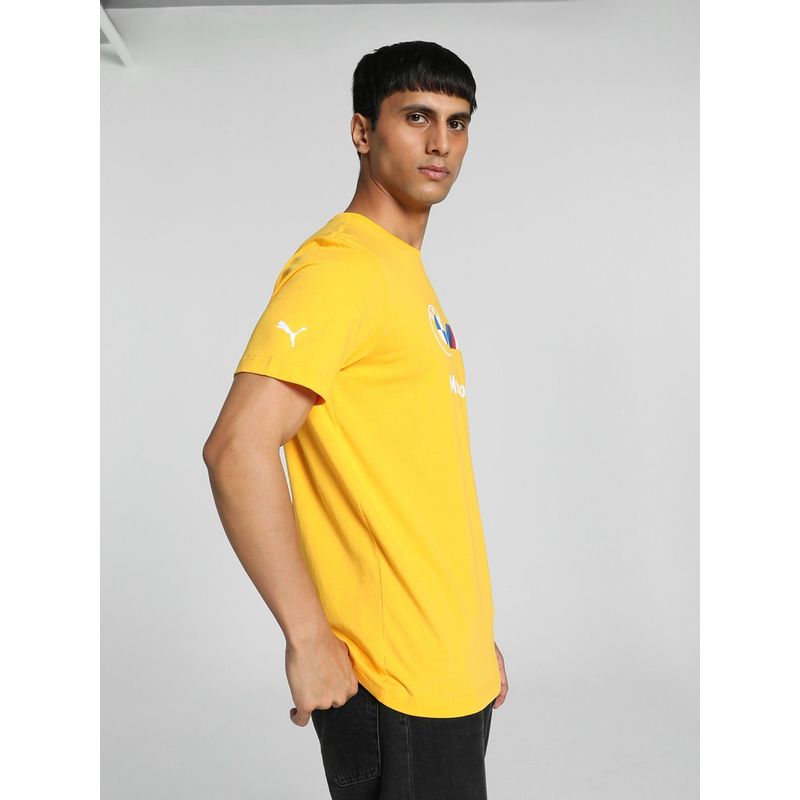 Puma BMW MMS Essentials Logo Mens Orange T-Shirt (S)