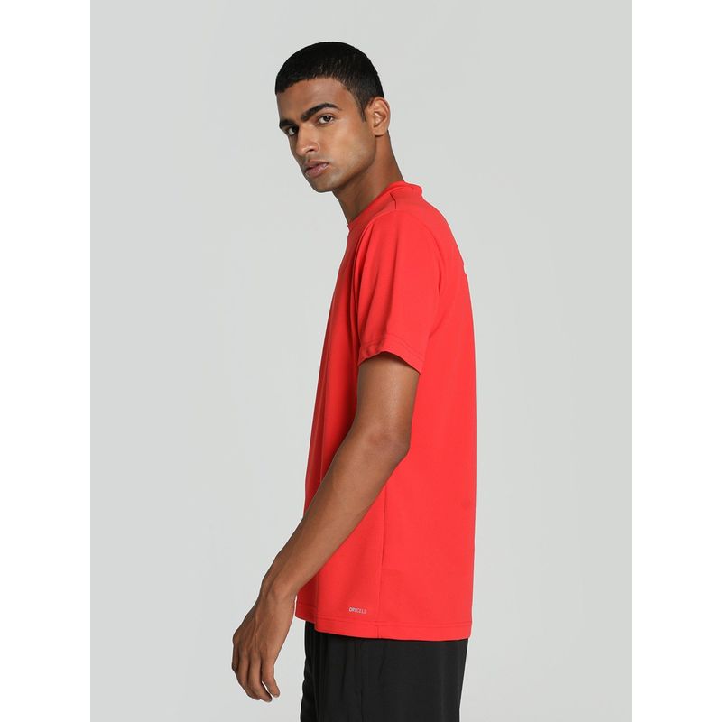 Puma Team RISE Logo Mens Red T-Shirt (XS)