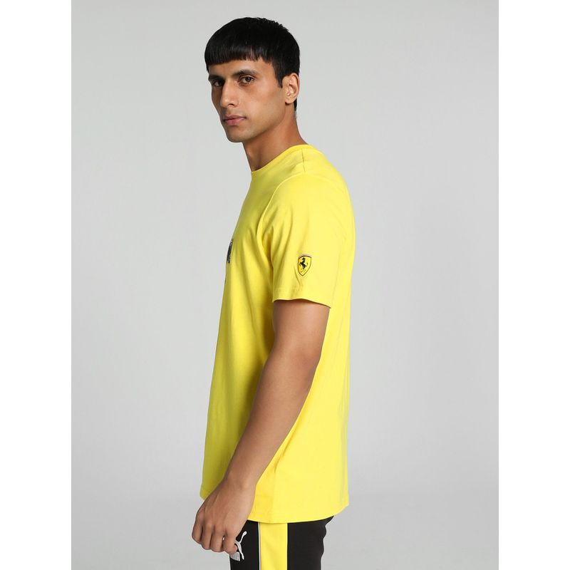 Puma Ferrari Race Graphic Mens Yellow T-Shirt (XS)