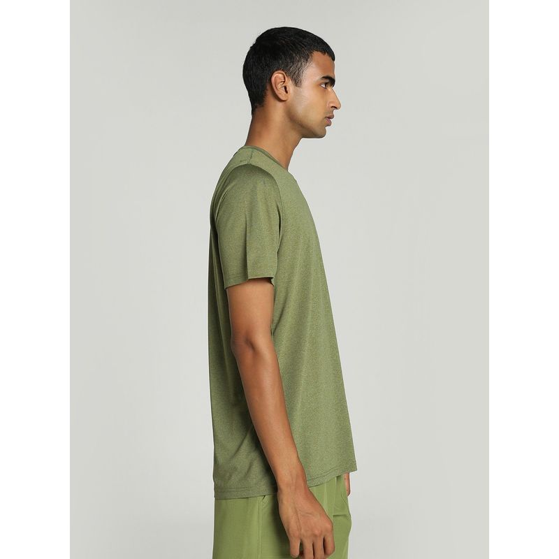 Puma PERFORMANCE HEATHER Mens Olive Green T-Shirt (L)