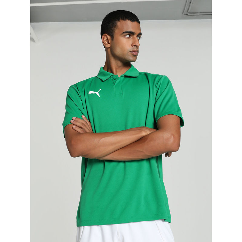 Puma Team GOAL Mens Green Polo T-Shirt (XS)