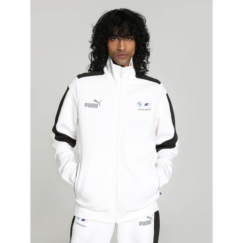 Puma Bmw Mms Mt7+ Men's White Jacket (S)