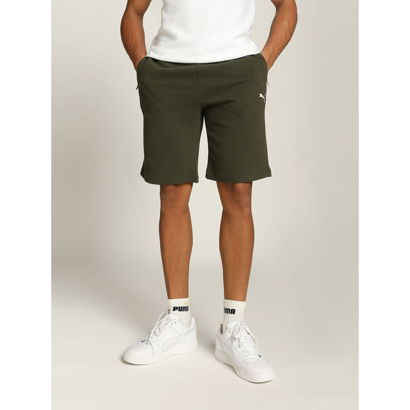 Puma Ottoman Men Dark Green Shorts (S)