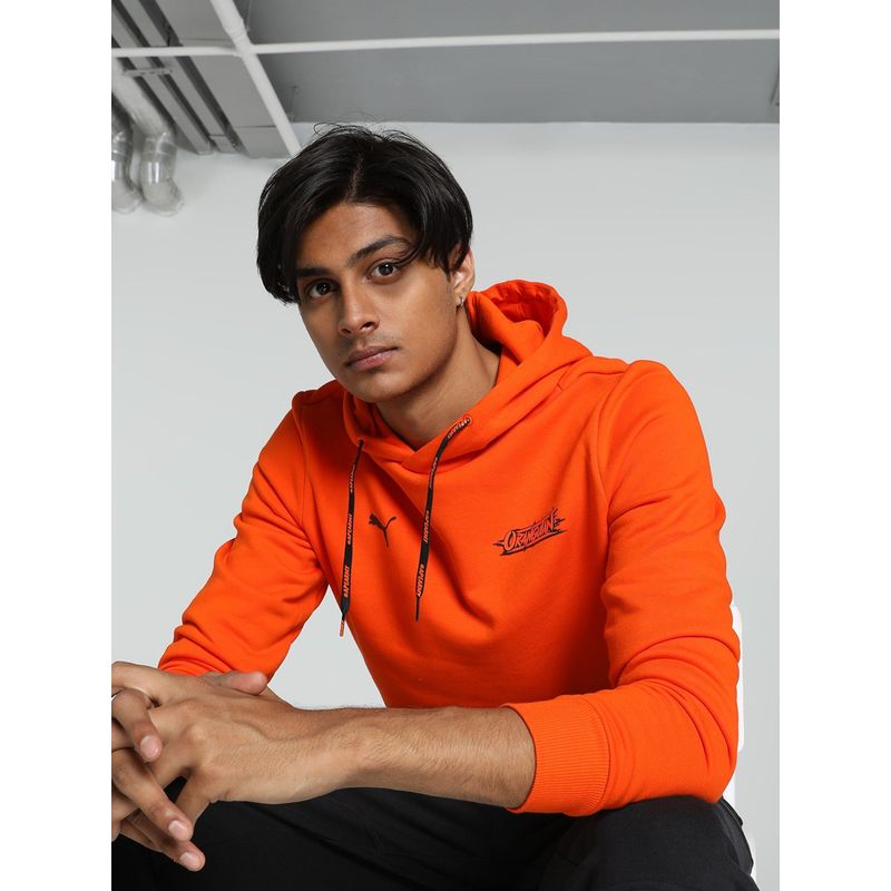 Puma Orangutan Mens Orange Hoodie (XS)