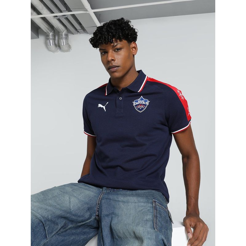 Puma X Dc Travel Polo Mens Blue T-Shirt (S)