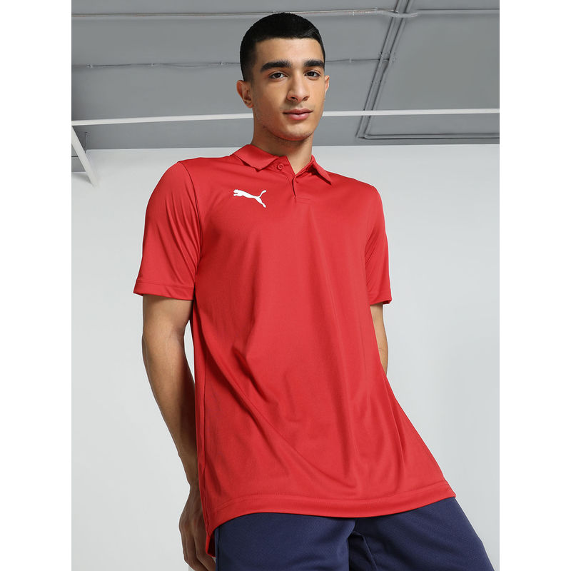 Puma Cr Teamwear Plain Polo Mens Red T-Shirt (XS)