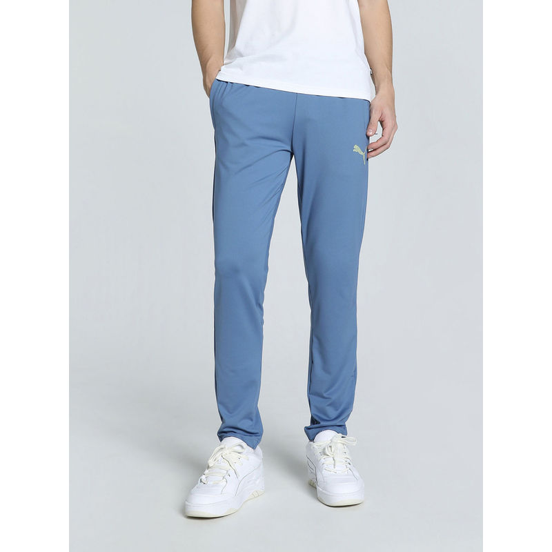Puma ACTIVE Knitted Graphic Mens Blue Joggers (S)