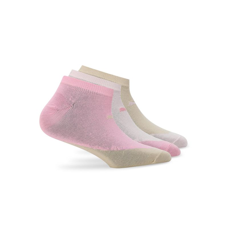 Puma Colorblock Sneaker Unisex Pink Socks (Pack of 3) (37-40)