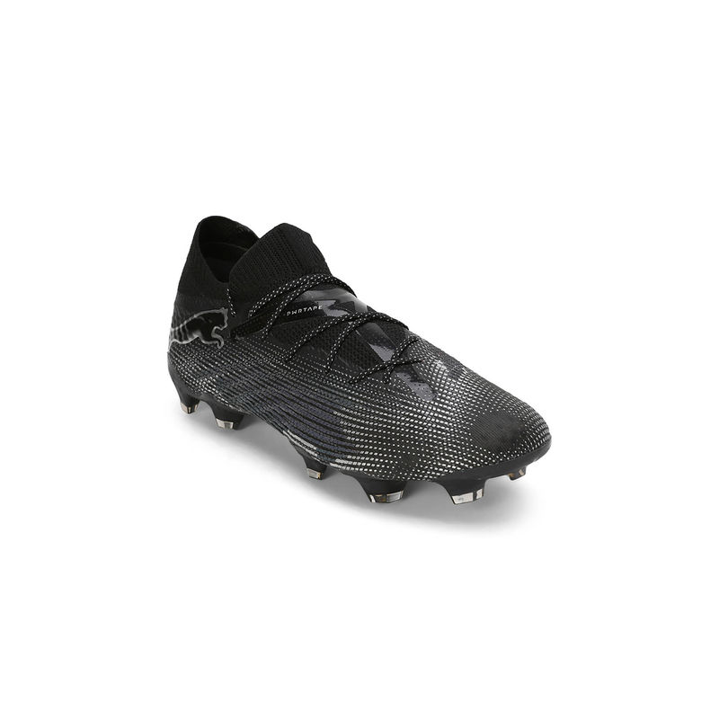 Puma FUTURE 7 ULTIMATE FG/AG Unisex Black Football Shoes (UK 9)