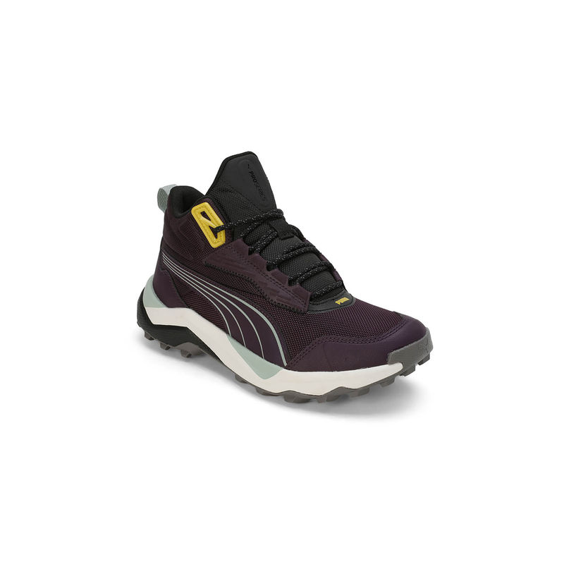 Puma Obstruct Pro Mid Unisex Purple Running Shoes (UK 3)