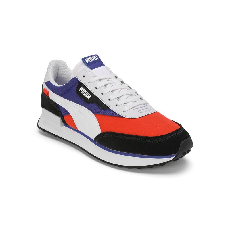 Puma FUTURE RIDER PLAY ON Unisex Red Sneakers (UK 4)