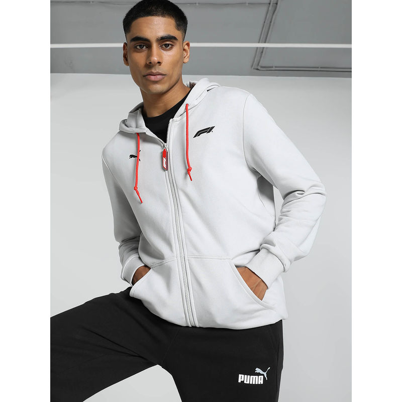 Puma F1 Essentials Full-Zip Men's Grey Jackets (XL)