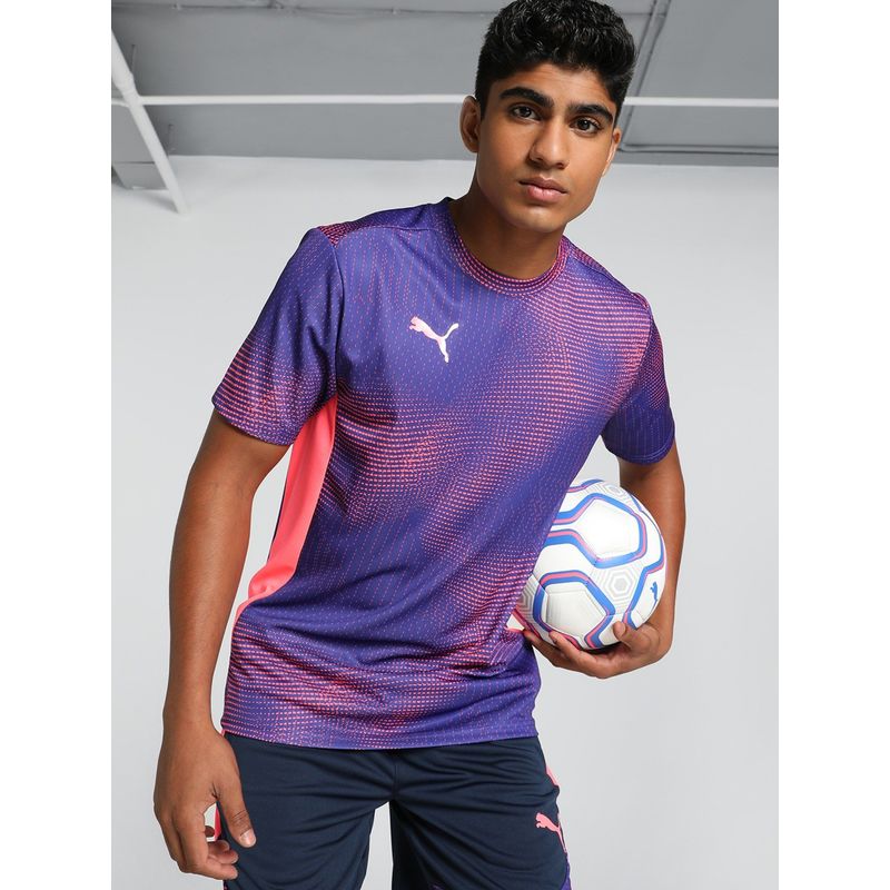 Puma Individual Final Men Blue Jersey T-Shirt (XS)