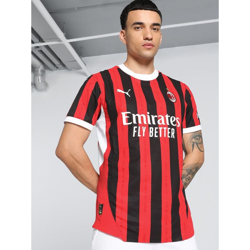 Puma Acm Home Authentic Men Red Jersey T-Shirt (S)