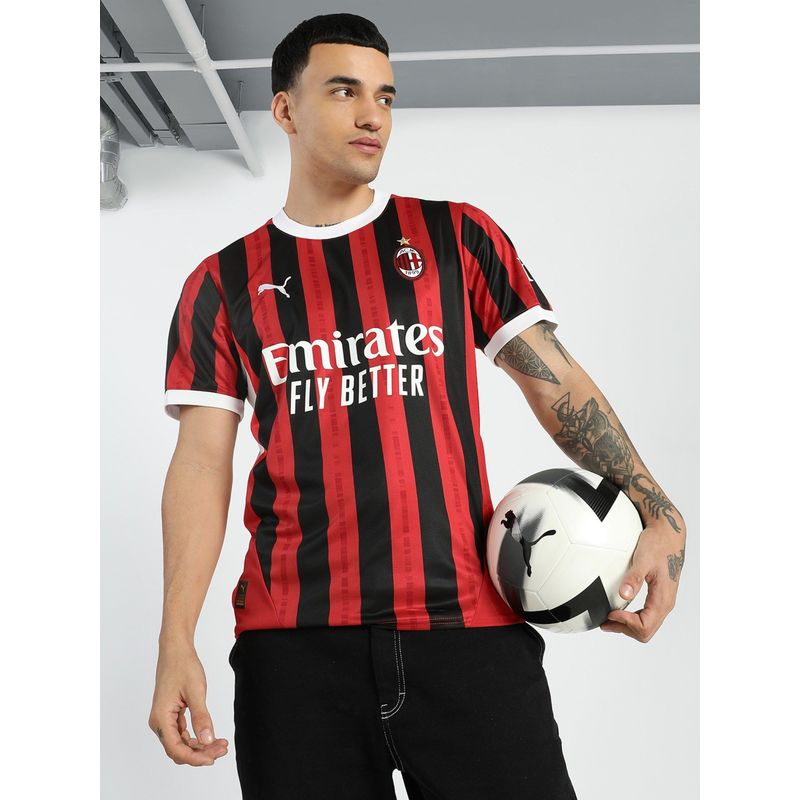 Puma Acm Home Replica Men Red Jersey T-Shirt (M)