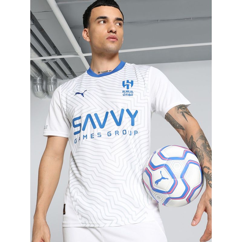Puma Ahsfc Away Replica/O S. Men White Jersey T-Shirt (S)