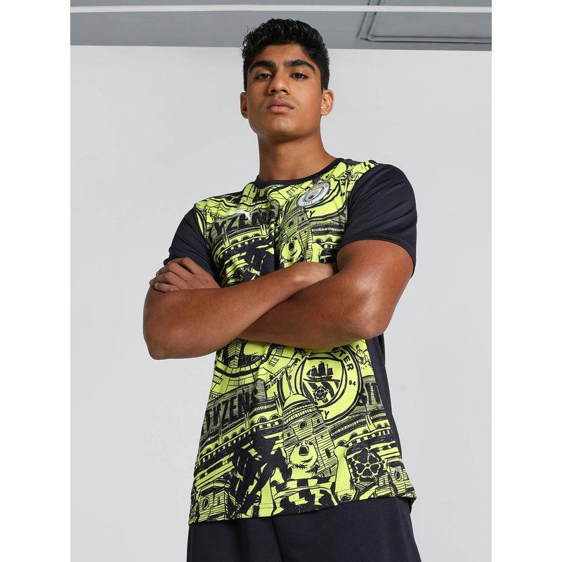 Puma Manchester City Football Club Prematch Ss Men Green T-Shirt (S)