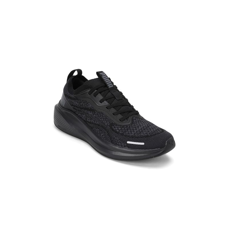 Puma Skyrocket Lite Engineered Unisex Black Running Shoes (UK 6)