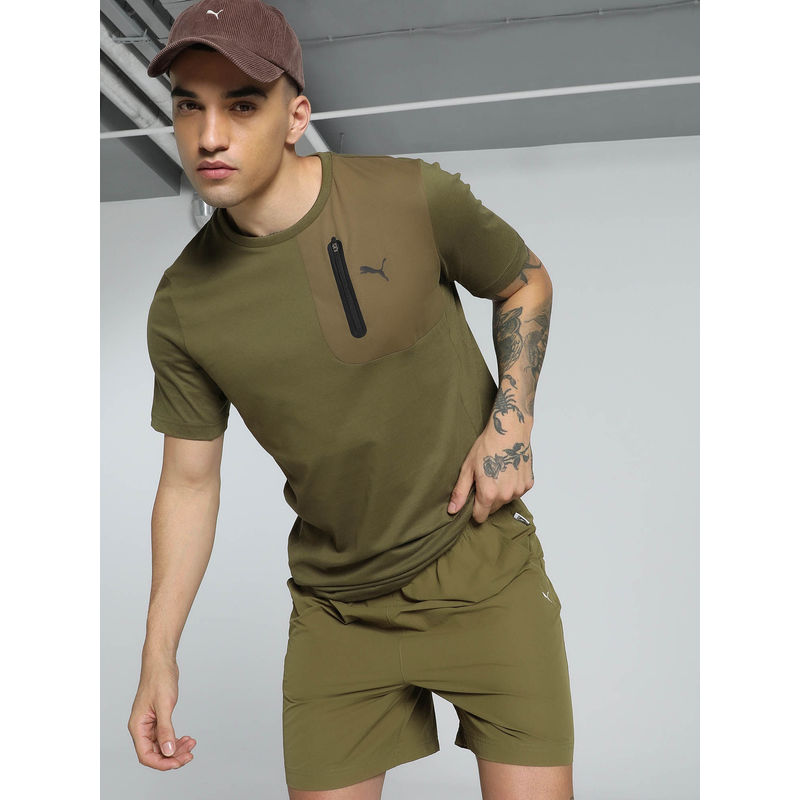 Puma Utility Men's Olive T-Shirt (S)