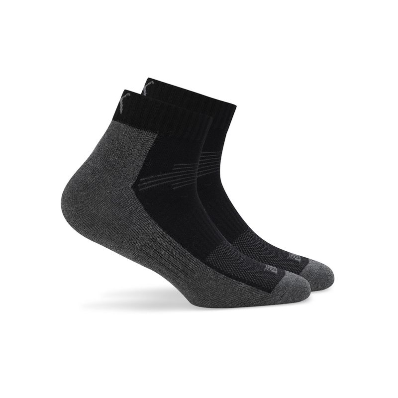 Puma Unisex Grey Colorblock Socks (Pack of 2) (37/40)