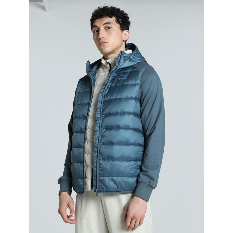 Puma Classics Hybrid Mens Blue Padded Jackets (M)