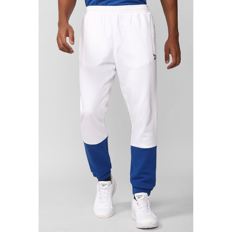 Reebok Mens Wce White Colorblock Joggers (XS)