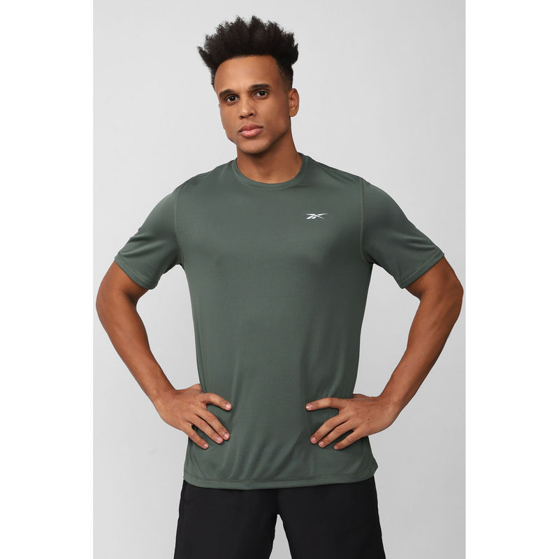 Reebok Mens Running Grey Printed T-Shirts (XS)