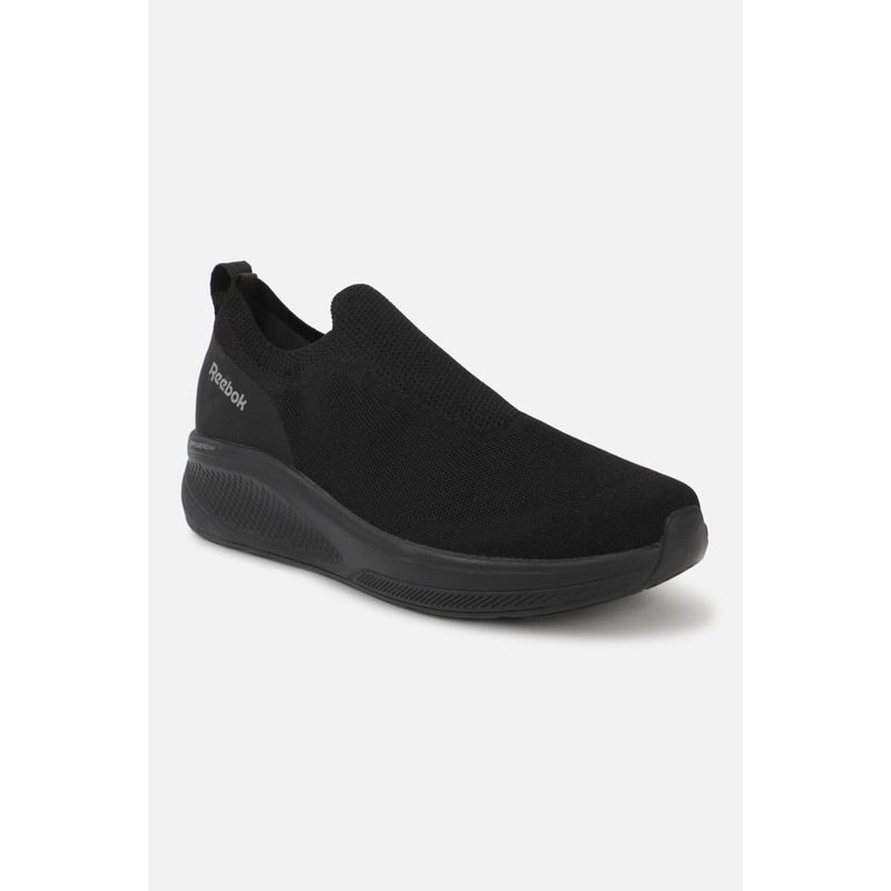 Reebok Men Essential Comfort Space Foam Slip On Walking Shoes- Black (UK 11)
