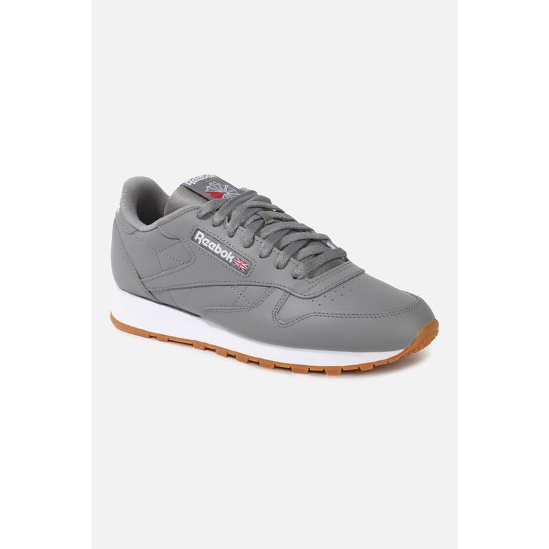 Reebok Unisex Classic Leather U Sneakers- Grey (UK 4)